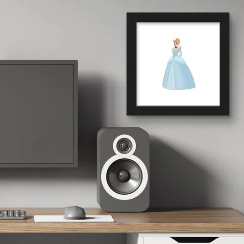 Vista 6 de Trends International Gallery Pops Disney Princess - Póster de pared de Cenicienta, 12 x 12 pulgadas, versión enmarcada en negro