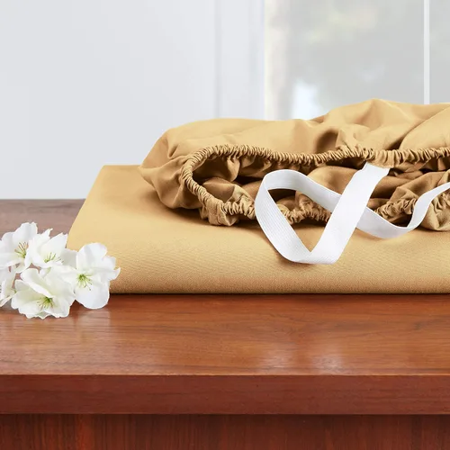 Vista 40 de Juego de sábanas de lujo Juego de cama de lujo, bolsillo extra profundo Juego de sábanas ajustable, sábana de arriba y 2 fundas de almohada, ropa