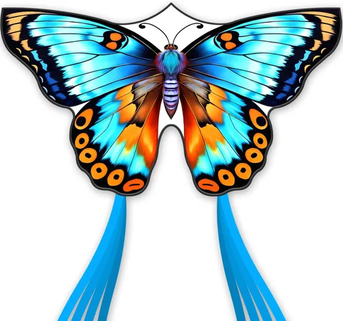 Vista 10 de Mariposa infantil para principiantes, enrollador de alambre de 33 pies, fácil de volar, para viajes a la playa y actividades al aire libre