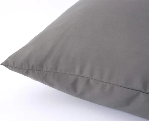 Vista 2 de Lanest Housing Fundas de almohada Queen, paquete de 2 fundas de almohada de microfibra gris oscuro con 2000 hilos, transpirable y súper suave