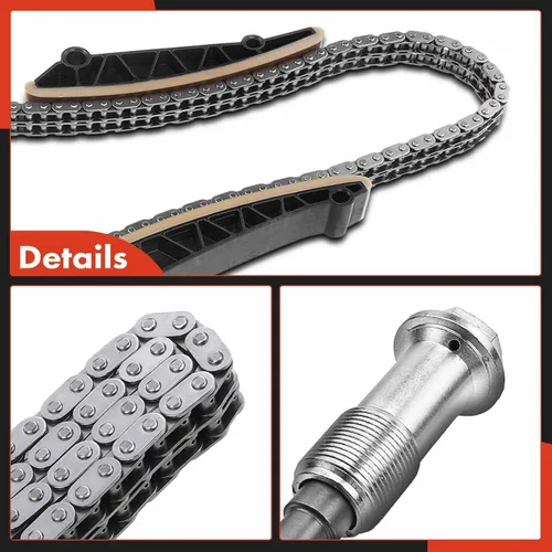 Vista 9 de A-Premium Kit de cadena de distribución del motor con tensor y rieles guía [compatible con DOHC, 6 cilindros 3.0L] compatible con Dodge &