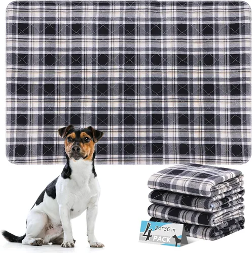 Vista 11 de Almohadillas lavables para orina de perros, 18 x 24 pulgadas, 2 unidades, almohadilla de parto para entrenamiento de cachorros, protector de suelo