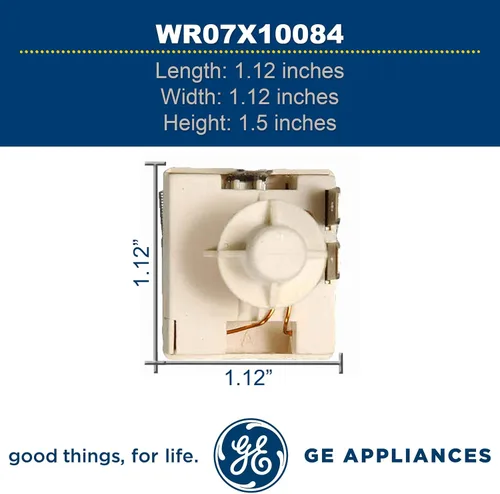 Vista 4 de GE WR07X10084 Relé de arranque del compresor OEM genuino para refrigeradores GE