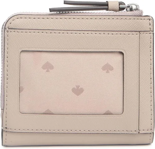Vista 2 de Kate Spade New York Cameron - Cartera plegable con cremallera en L, Gris pardo apagado