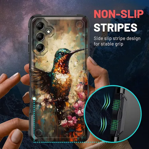 Vista 44 de Funda para Galaxy A14 5G, [Doble Capa][Protección contra Caídas de Grado Militar de 10 Pies] [Antideslizante] Funda Resistente a Prueba de Golpes