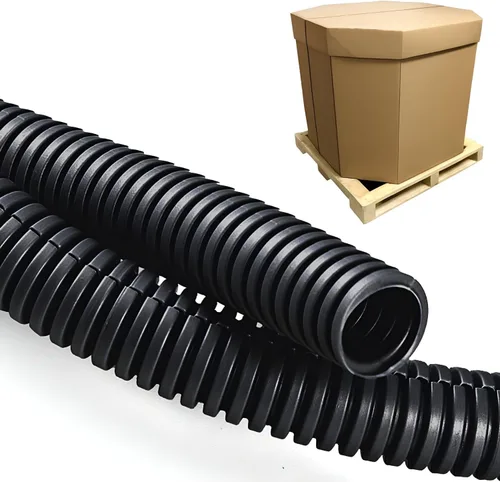 Vista 14 de Kable Kontrol Tubo Organizador de Cables Dividido de 1/4 de Pulgada, 10 Pies de Largo – Cubierta de Conducto de Cable Negro para Cordones - Tubo