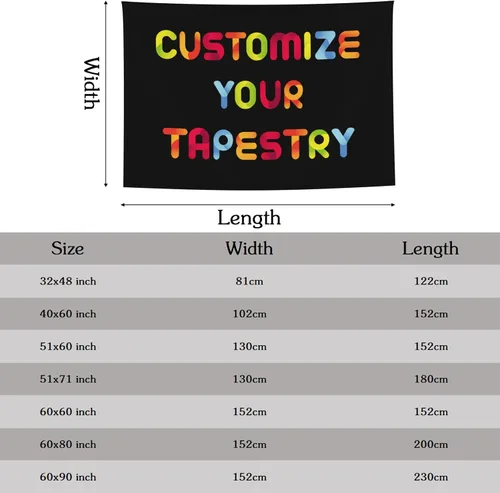 Vista 3 de Tapiz personalizado para cargar imágenes, diseño personalizado con foto/logotipo/texto, para colgar en la pared para bodas, festivales, cumpleaños