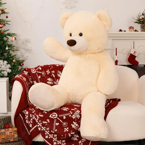 Vista 6 de MorisMos Oso de Peluche Gigante Animal de Peluche 3 pies, 36 pulgadas, Oso de Peluche Grande para Decoración de Baby Shower, Animal de Peluche
