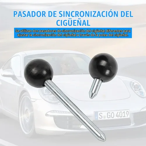 Vista 6 de CMTOOL Kit de herramientas de sincronización de alineación de bloqueo de tensión del árbol de levas del motor compatible con Porsche Cayenne
