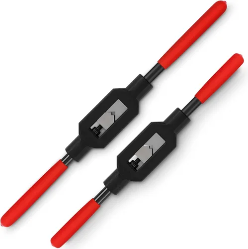 Vista 9 de WILLBOND Llave de grifo ajustable M5-M20, herramienta de mango de trinquete para escariador para reparación de roscas automotrices, previamente