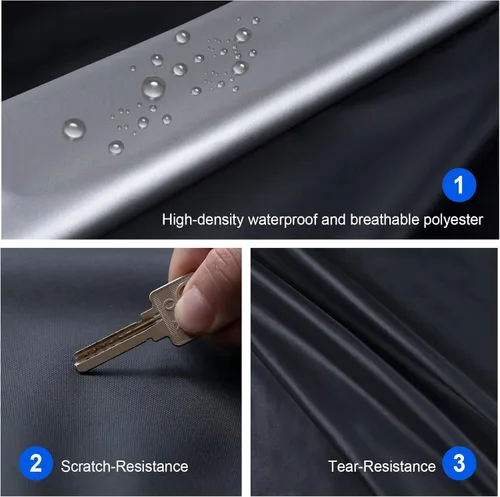 Vista 2 de GUNHYI - Cobertor impermeable para automóvil SUV, para todo tipo de clima, ajuste universal