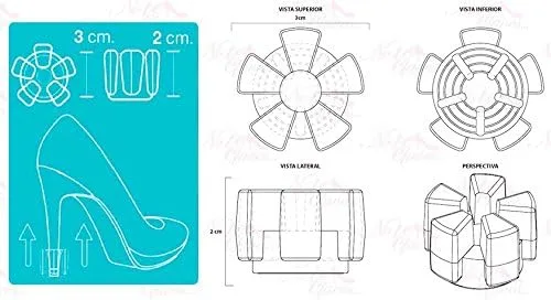 Vista 8 de Protectores de tacón alto adaptables para caminar sobre la hierba cada tipo de zapatos de boda para mujer Blanco