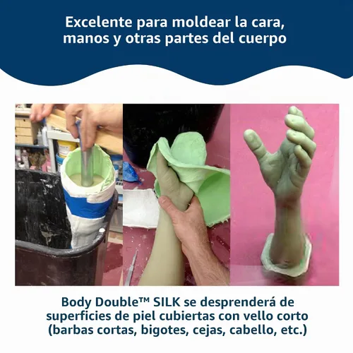 Vista 6 de Silicona de seda doble de cuerpo liso - Unidad de pinta