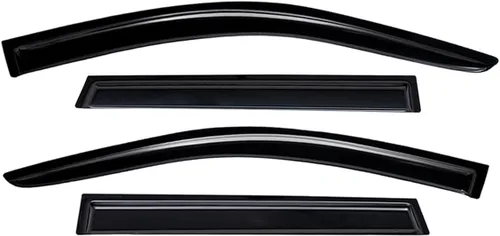 Vista 3 de Lightronic WV94364 - Protector de lluvia para ventana lateral de montaje exterior, color humo oscuro, juego de 4 piezas, se adapta a Mazda CX-5