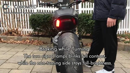 Vista 5 de Custom LED Kit de integrador de señal de giro inteligente para Ducati XDiavel y XDiavel S 2016-2023 - Módulo de correr/freno/giro Plug and Play