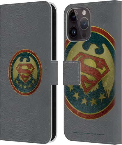 Vista 149 de Head Case Designs Funda de piel con licencia oficial de Superman DC Comics con logotipos negros y rojos compatible con Apple iPhone 11