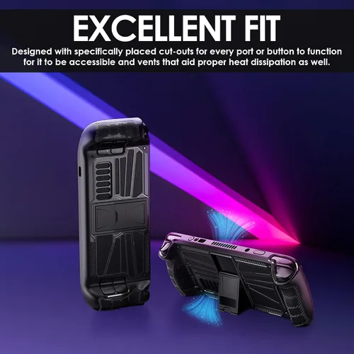 Vista 3 de GAMEHEAD Gaming Accessories - Funda protectora para cubierta de vapor con 4 soportes de ángulo ajustables, partículas antideslizantes, diseño