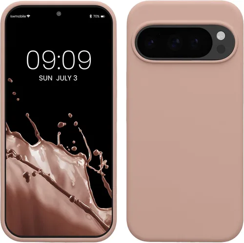 Vista 243 de kwmobile Funda Compatible con Google Pixel 6 Pro - Funda de Teléfono de Silicona TPU con Acabado Suave - Azul Caribe