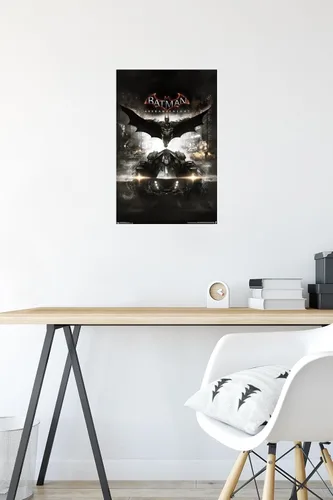 Vista 4 de Trends International DC Comics VIdeo Game - Arkham Knight - Póster de pared de arte clave, 14.725 x 22.375 pulgadas, versión premium sin marco
