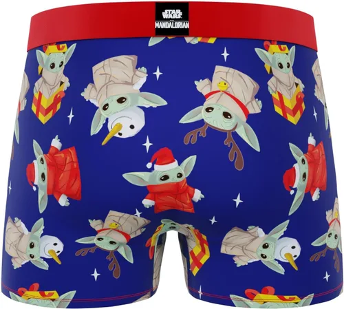 Vista 2 de CRAZYBOXER Ropa interior para hombre The Mandalorian Transpirable Antideslizante Cintura Premium Boxer Brief (embalaje creativo)
