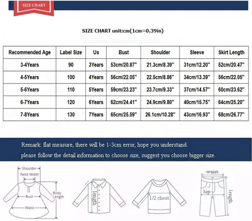 Vista 3 de Vestido de Navidad para niñas de 3 a 8 años