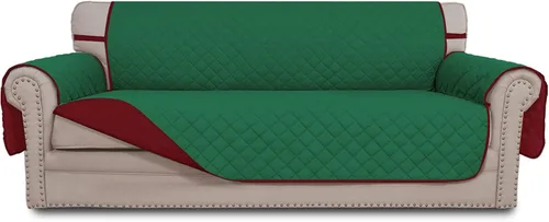 Vista 217 de Easy-Going - Funda reversible para sofá, resistente al agua, con varillas de espuma y correas elásticas, protector de muebles para mascotas y perros