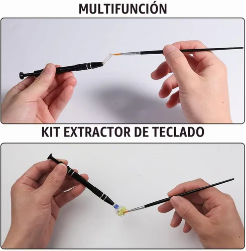 Vista 3 de Kit de herramientas para quitar teclado HEGAPOJA de 7 piezas, incluye extractor de teclas con 5 g de lubricante para teclado, extractor