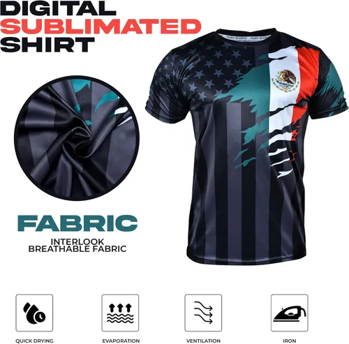 Vista 5 de Fury Mexico - Camiseta y pantalón corto de fútbol para niños y niñas, jóvenes para niños mexicanos
