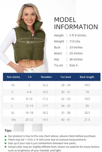 Vista 6 de Xeoxarel Chaleco acolchado reversible con bolsillos para mujer (XS-XXL)