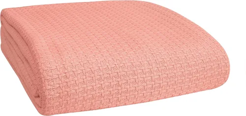 Vista 17 de Manta para cama 100% algodón, transpirable, tamaño individual, cobija térmica de algodón, perfecta para cubrir cualquier cama en cualquier