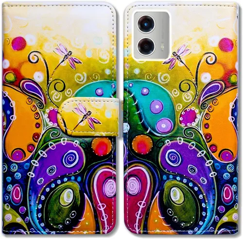 Vista 15 de Bcov Funda para Moto G 5G 2023, diseño de pájaro negro y verde con tapa para teléfono con ranura para tarjetas, soporte para Motorola Moto G 5G 2023