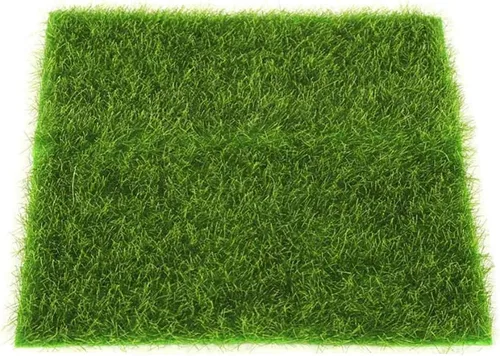 Vista 2 de Alfombra de césped artificial entrelazada para jardín, bonsái, hogar, acuario, césped artificial, decoración de bricolaje (como se muestra)