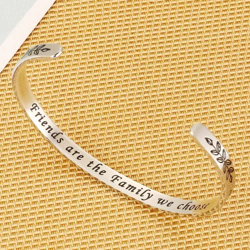 Vista 4 de M MOOHAM Pulseras para mujeres y niñas, pulsera de mantra divertida, regalos de joyería inspiradora para mejor amiga, mamá, hija, hijo, hermana
