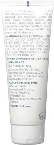 Vista 2 de Flexitol Tubo de bálsamo para el talón de 4 onzas (paquete de 2), rica crema hidratante y exfoliante para pies. Alivio rápido de la piel áspera