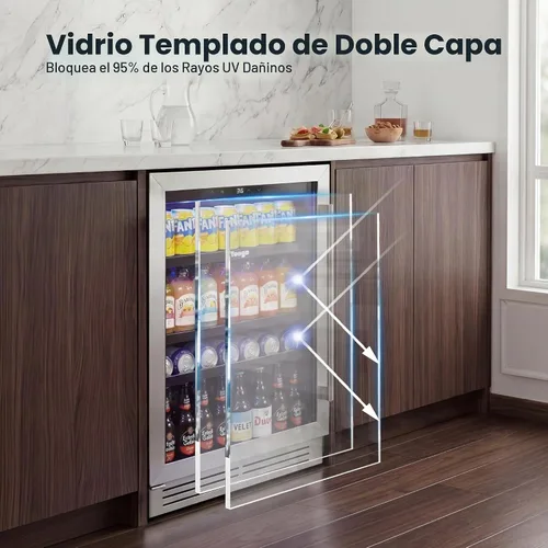 Vista 6 de Yeego Refrigerador de bebidas de 24 pulgadas - Refrigerador de bebidas