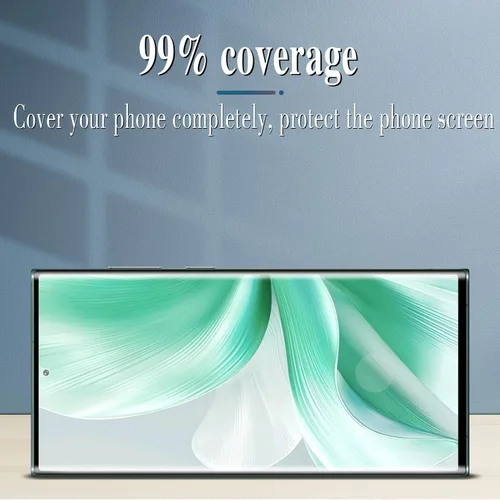 Vista 5 de Slanku Protector de pantalla para Samsung Galaxy S22 Ultra Privacy Glass 3D Negro