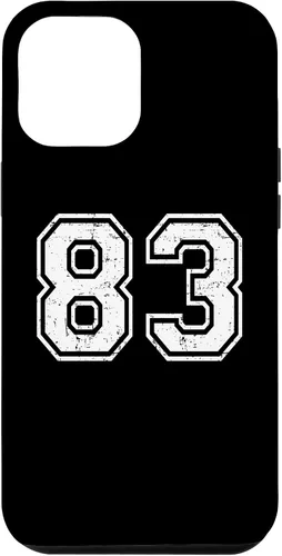 Vista 26 de 83 Number Eighty-Three Team Sports Grunge Varsity Matching Case for iPhone 16