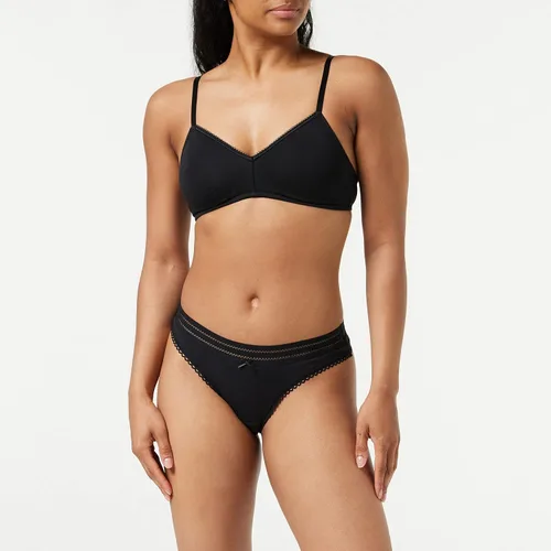 Vista 3 de Iris Lilly Tanga de algodón para mujer paquete de 5