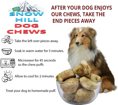 Vista 5 de Snow Hill Natural Himalayan 14-15 piezas masticables para perros pequeños de larga duración, sin gluten, sin OMG, rico en proteínas para mejorar