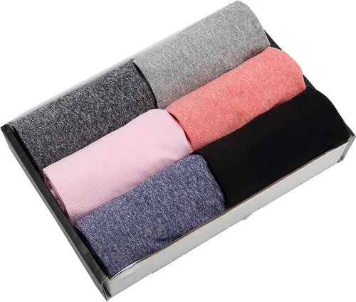 Vista 2 de Imakokoni Tangas sin costuras para mujer, paquete de 6 tangas de nailon y elastano para mujer