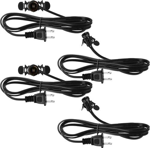 Vista 11 de Macarrie 2 Piezas Cables de Lámpara con Clip con Portalámparas E12 Cable de Repuesto de Lámpara Individual para Accesorios de Decoraciones de Pueblo