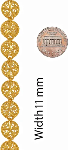 Vista 6 de LIFETIME JEWELRY Tobillera de oro para mujer, chapada en oro real de 24 quilates, con corte de diamante, para playa