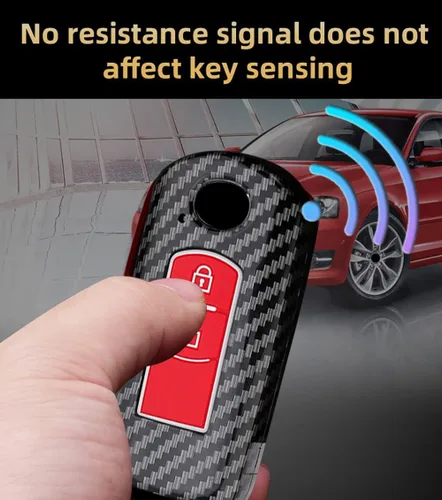 Vista 3 de ontto Funda para llave de coche con llavero para Mazda 2 3 5 6 2017 CX-4 CX-5 CX-7 CX-9 CX-3 CX 5 Accesorios