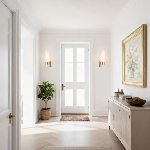 Vista 4 de XiNBEi Lighting XB-W1185-SB - Aplique de pared ADA, lámpara de tocador de baño vintage con tubo de vidrio acabado de latón satinado para cocina