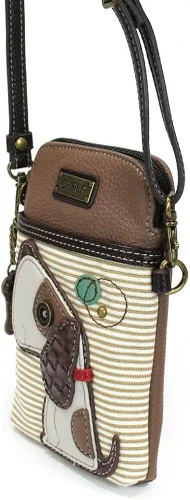 Vista 3 de Chala - Bolsa cruzada de piel sintética multicolor con correa ajustable para teléfono celular