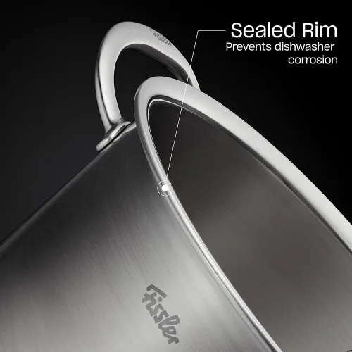 Vista 4 de Fissler M5 Pro-Ply - Batería de cocina de acero inoxidable, 5 capas, 5 piezas