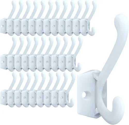 Vista 13 de CBWLWJ Paquete de 16 ganchos de pared resistentes para colgar en la pared, para sala de estar, baño, cocina, para abrigo, bolsa, bufanda, toalla
