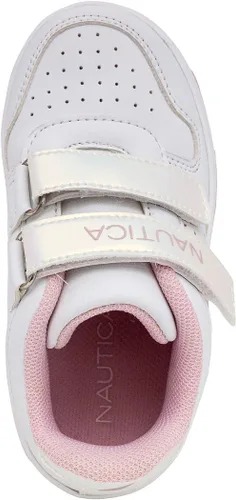 Vista 4 de Nautica Zapatos deportivos de doble correa para niños Zapatos deportivos casuales para niños y niñas Ajuste duradero y cómodo para niños pequeños