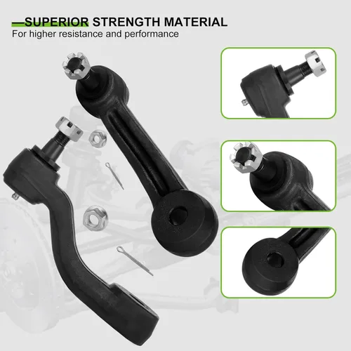 Vista 3 de SCITOO Kit de suspensión delantera, brazo tensor, brazo Pitman, repuesto de extremo de barra de acoplamiento exterior interior para Chevy Tahoe
