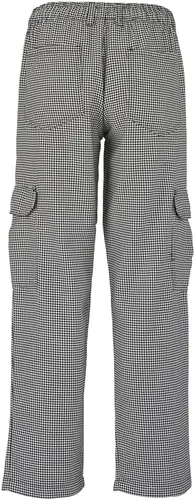 Vista 3 de Mercer Culinary Genesis - Pantalón cargo para chef, para mujer, con estampado estilo bufanda árabe